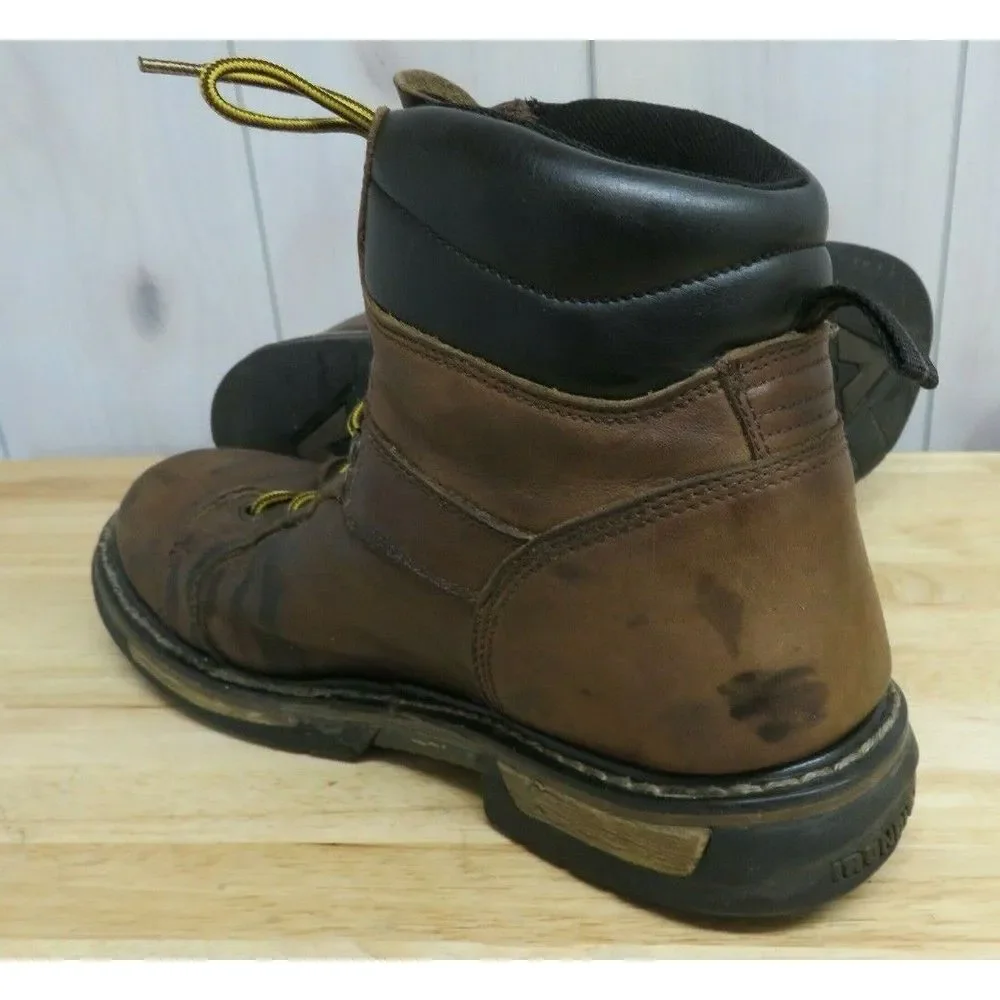 Mens‎ Rocky Ironclad Waterproof Boots 5703 Size 14 W Brown Leather Workwear